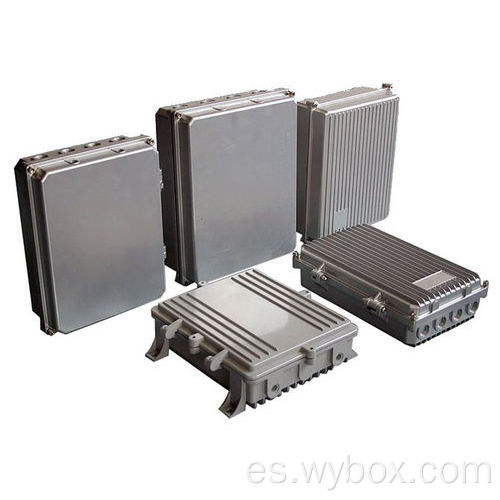 Caja de carcasa de aluminio fundido a presión IP67 caja de carcasa de aluminio impermeable eléctrica carcasa electrónica de aluminio resistente a la intemperie